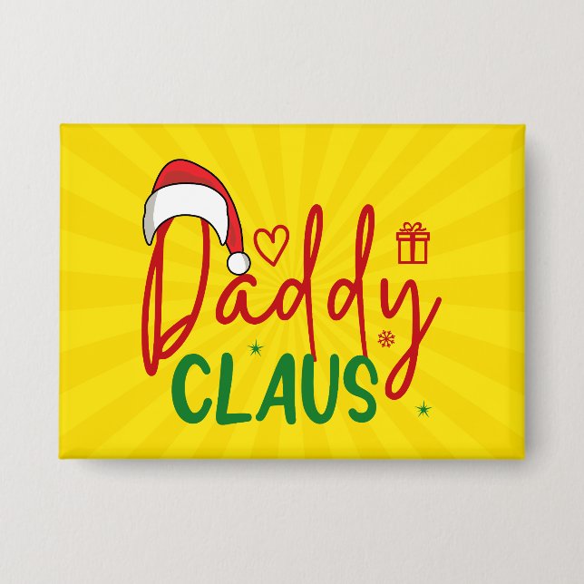 Badge Daddy Claus Christmas Design-60094 (Recto)