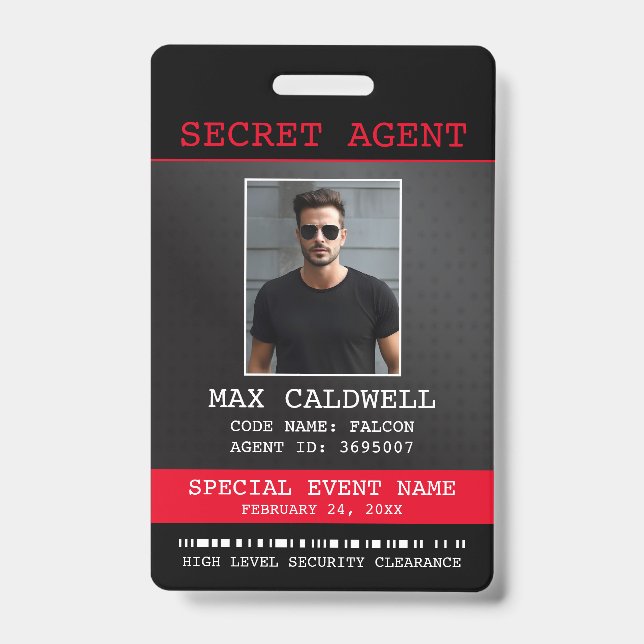 Badge d'agent secret espion d'entreprise (Avant)
