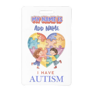 Badge d'alerte Autisme
