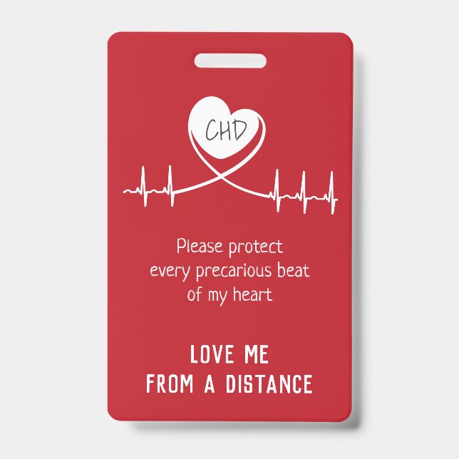 Badge d'alerte CHD pour siège bébé (Avant)