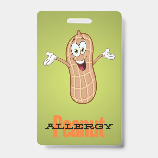Badge d'allergie aux arachides (Avant)
