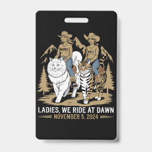Badge Dames Nous Roulons À Dawn Kamala Harris Walz Chat 