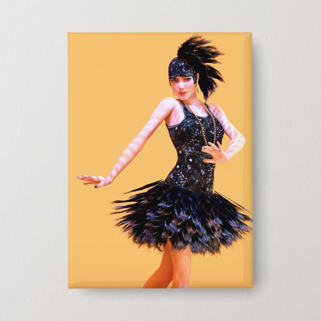 Badge Danse Flapper Vintage (Recto)