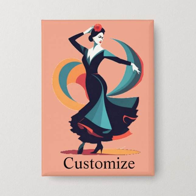 Badge Danseuse flamenco Thunder_Cove (Recto)