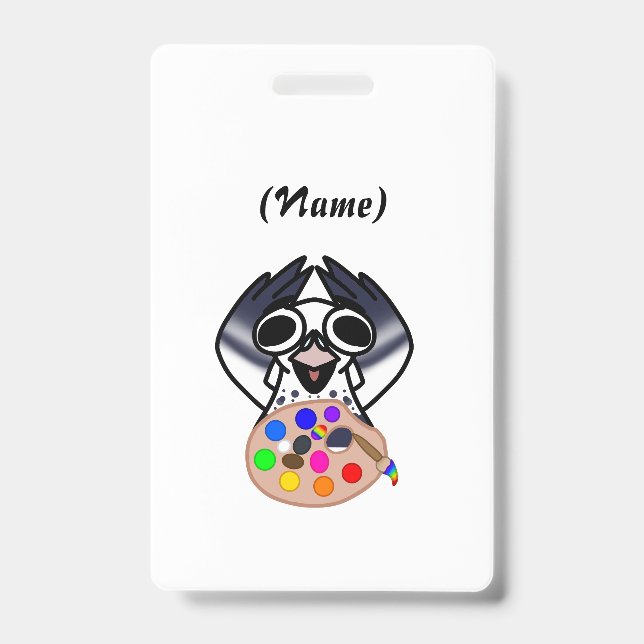 Badge d'artiste Pigeon Personnel (Avant)
