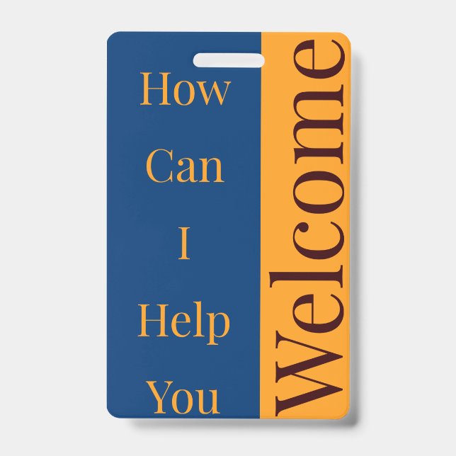 Badge de bienvenue (Avant)