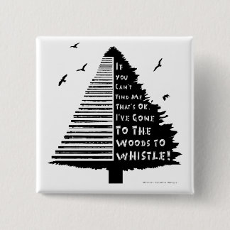 Badge de broche à sifflet en bois