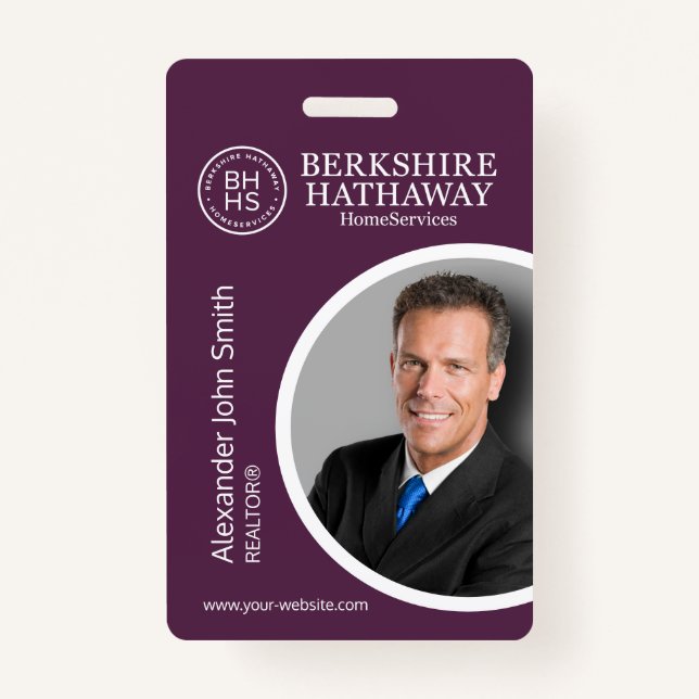 Badge de carte d'identité Berkshire Hathaway (Devant)