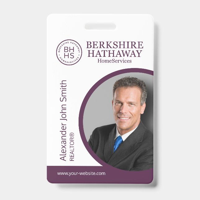 Badge de carte d'identité Berkshire Hathaway (Front)