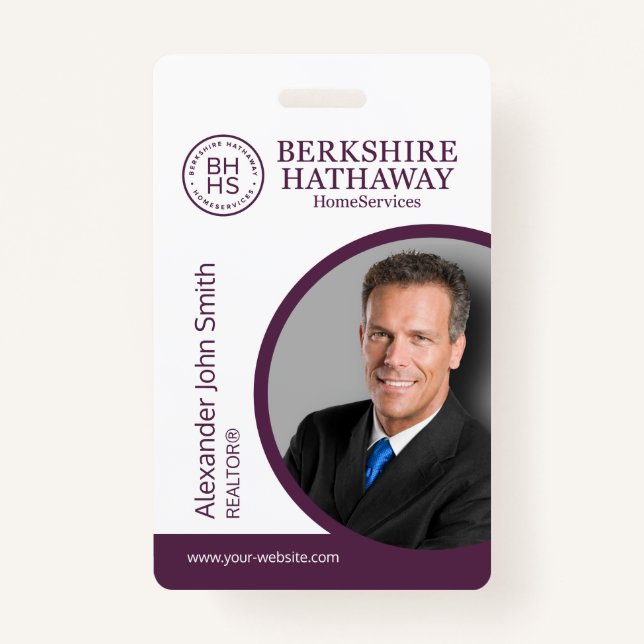 Badge de carte d'identité Berkshire Hathaway (Devant)