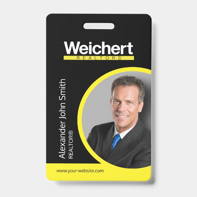Badge de carte d'identité de Weichert Realtors (Avant)