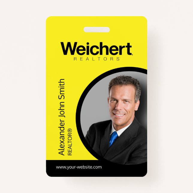 Badge de carte d'identité Weichert Realtors (Devant)