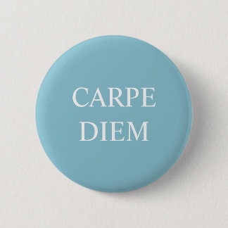 Badge de citation latine Carpe Diem - Turquoise