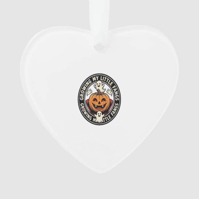 Badge de citrouille de vampire faisant pousser mes (devant)