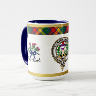 Badge de clan Buchanan Tartan & Mug de devise