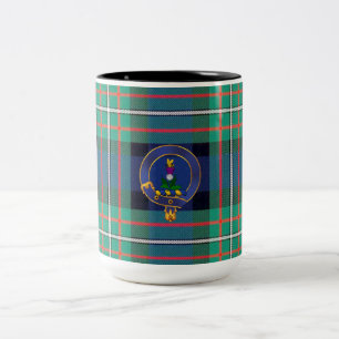 badge de clan Ferguson et mug tartan