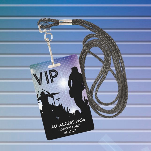 Badge de concert VIP Custom All Access (Créateur téléchargé)