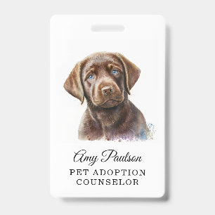 Badge de Conseiller en Adoption d'Animaux
