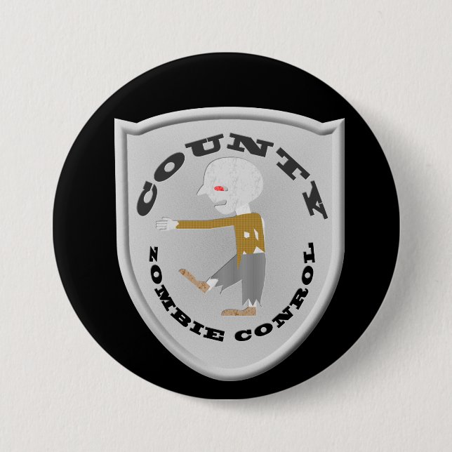 Badge de contrôle de zombie du comté (Devant)