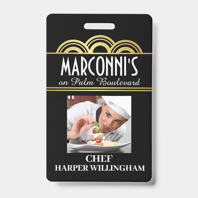 Badge de cordon de chef de restaurant  (Avant)