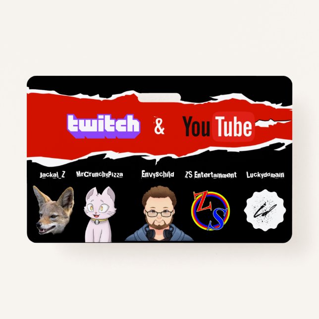 Badge de créateur de Twitch et youtube (Jackal_Z) (Devant)