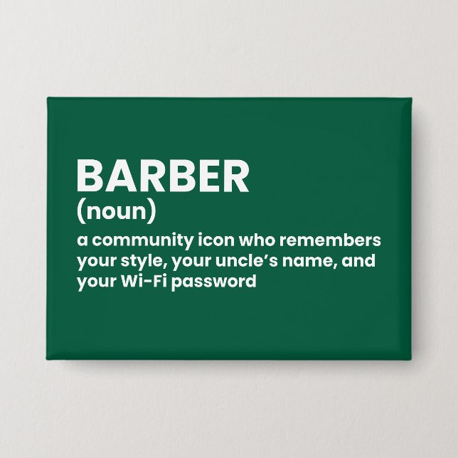 Badge de définition du barbier (Recto)