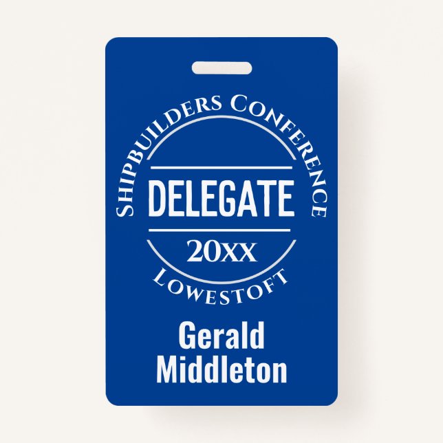 Badge de délégué d'assemblée, de convention ou de  (Devant)