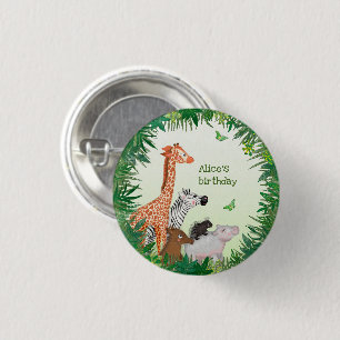 Badge de fête d'anniversaire de 3 cm pour animaux