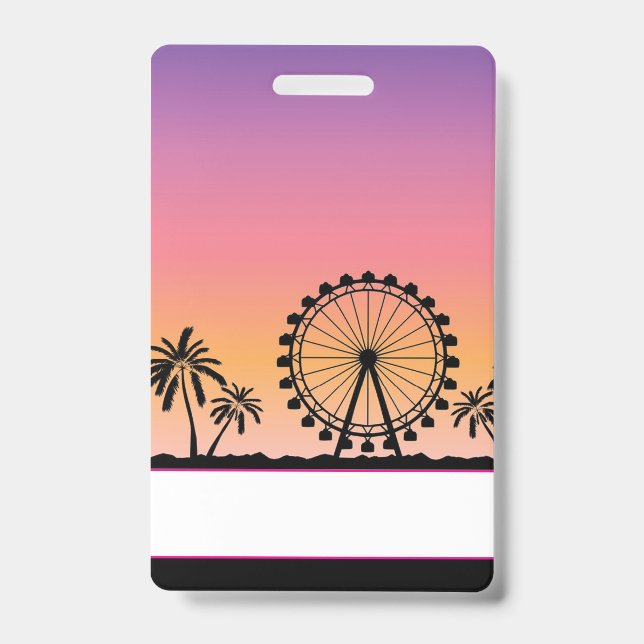 Badge de fête de festival de musique (Avant)