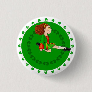 Badge de fille de danse irlandaise