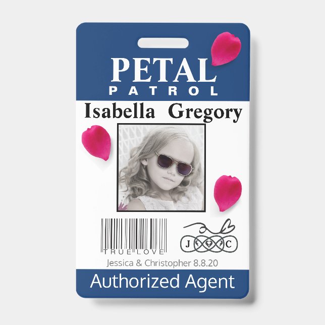 Badge de fille de fleurs Patrouille des Pétales (Avant)