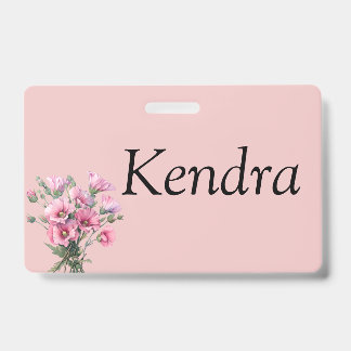Badge de fleur personnalisable
