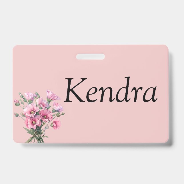 Badge de fleur personnalisable  (Avant)