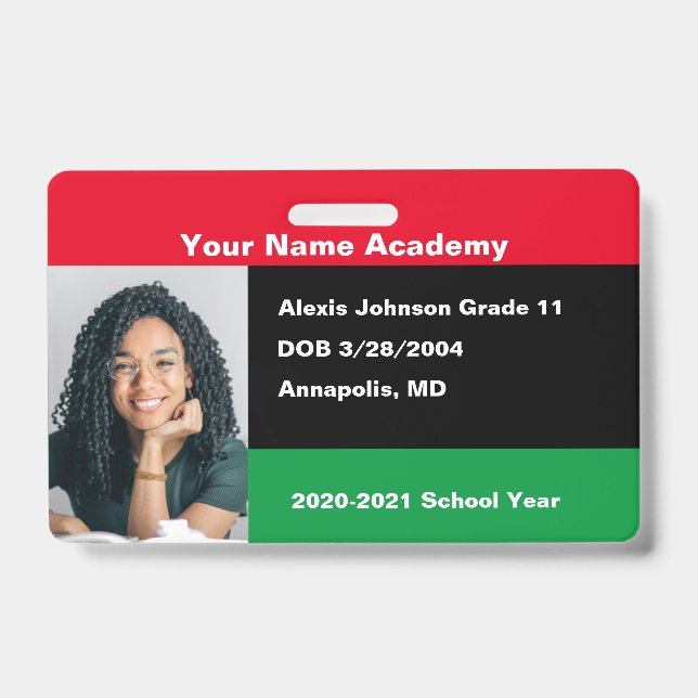 Badge de homeschooling Panafricain à faire soi-mêm (Avant)