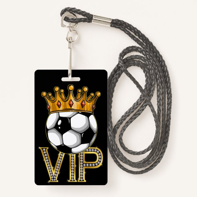 Badge de la bannière de football VIP (Devant avec lanière)
