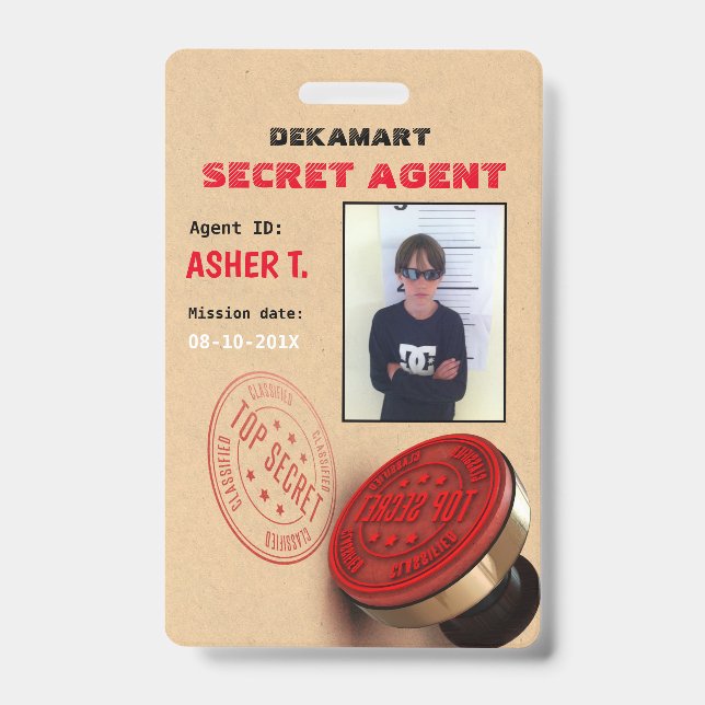 Badge de la société d'agent secret Spy Party (Avant)