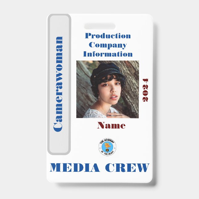 Badge de l'équipe des médias (Avant)