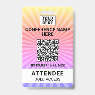 Badge de l'événement de la conférence Starburst Su