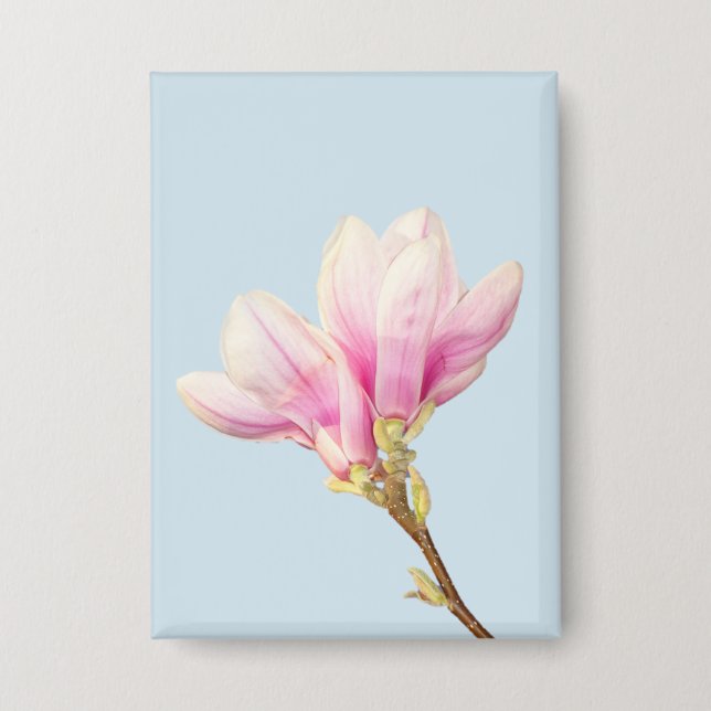 Badge de Magnolia rose (Recto)