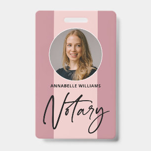 Badge de mandataire de signature de notaire photo 