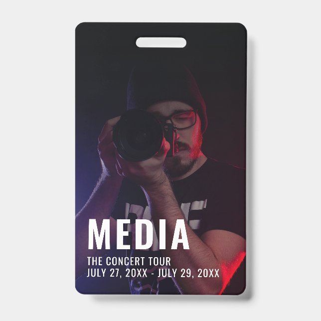 Badge de média de fond de photo ID (Avant)