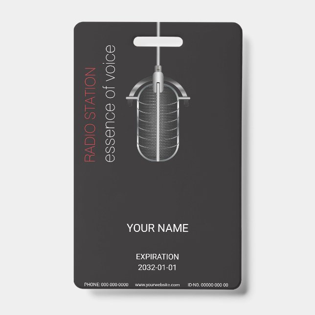 Badge de microphone (Avant)