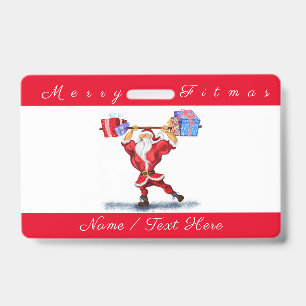 Badge de Noël personnalisé