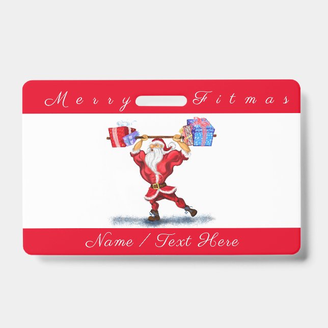 Badge de Noël personnalisé (Avant)