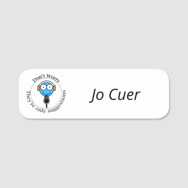 Badge de nom Cuer (Ce ne sont que des suggestions) (Devant)