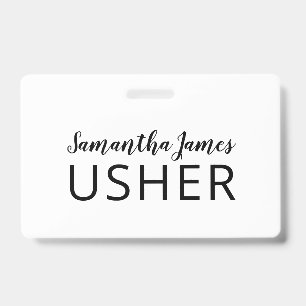 Badge de nom de l'utilisateur de signature de scri