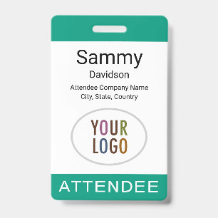 Badge de nom de participant Logo Mousqueton enroul