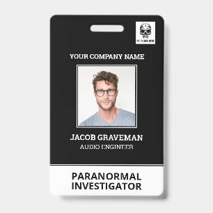 Badge de nom de pièce d'identité de photo d'employ