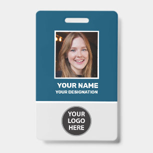 Badge de nom de pièce d'identité photo personnalis