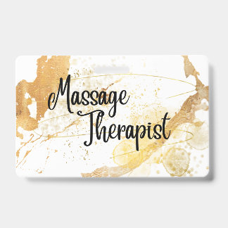 Badge de nom de Thérapeute en Massage